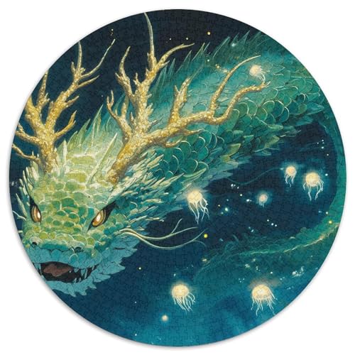 Drachen 1000 Teile Jigsaw Puzzles Impossible Game Farbenfrohes Für Erwachsene Und Kinder 1000pcs (67.5x67.5cm) von BZZOLASP