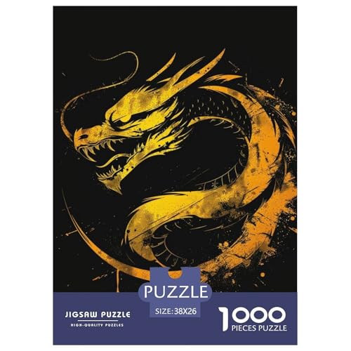 Drachen 1000 Teile Puzzles-Geschenk Farbenfrohes Für Erwachsene Und Kinder 38x26cm/1000pcs von BZZOLASP