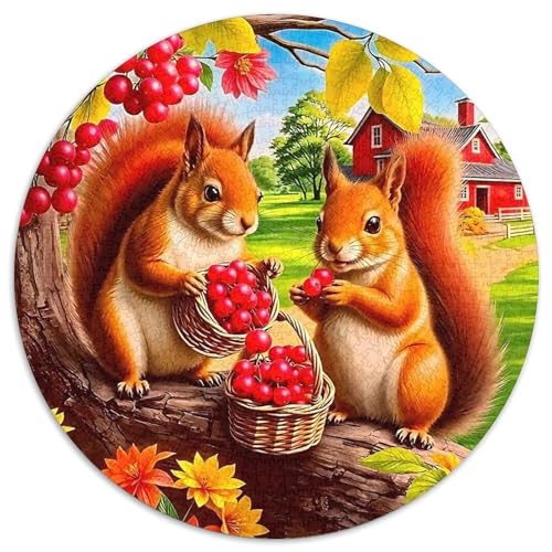 Eichhörnchen 1000 Stück Eichhörnchen Puzzle Für Erwachsene Impossible Game Farbenfrohes Für Erwachsene Und Kinder 1000pcs (67.5x67.5cm) von BZZOLASP