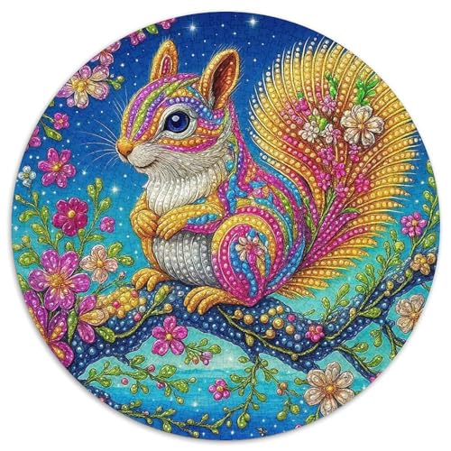 Eichhörnchen 1000 Teile Eichhörnchen Jigsaw Puzzles Impossible Game Farbenfrohes Für Erwachsene Und Kinder 1000pcs (67.5x67.5cm) von BZZOLASP
