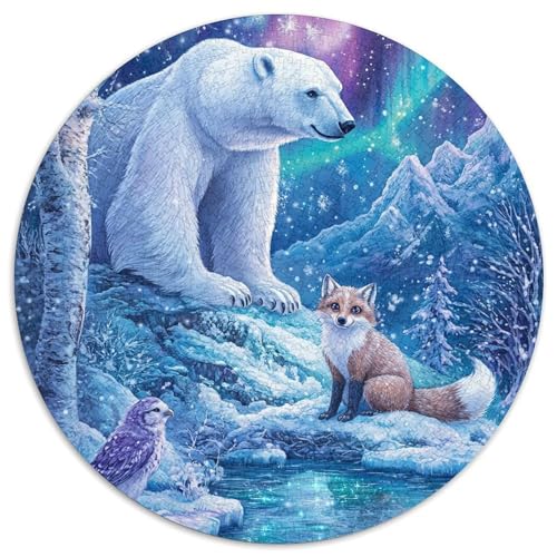 Eisbär 1000 Teile Jigsaw Puzzles Impossible Spiel Farbenfrohes Für Erwachsene Und Kinder 1000pcs (67.5x67.5cm) von BZZOLASP