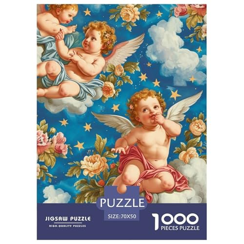 Engel 1000 Stücke Challenge Puzzle Impossible Spiel Farbenfrohes Für Erwachsene Und Kinder 70x50cm/1000pcs von BZZOLASP
