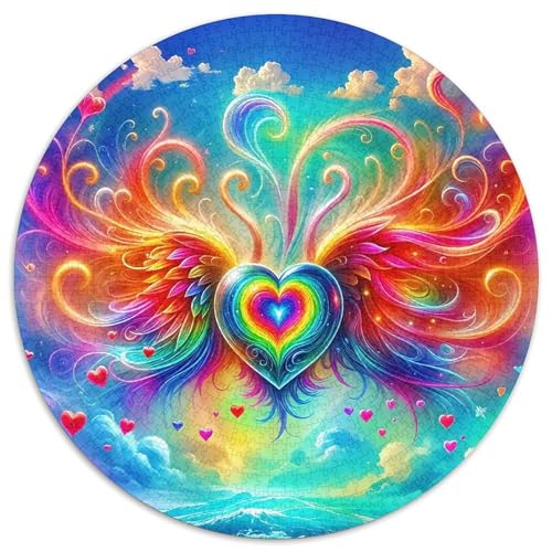 Engel Flügel 1000 Teile Engel Flügel Puzzles-Geschenk Impossible Game Farbenfrohes Für Erwachsene Und Kinder 1000pcs (67.5x67.5cm) von BZZOLASP