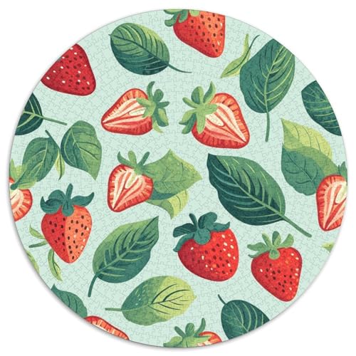 Erdbeere 1000 Teile Puzzles-Geschenk Farbenfrohes Clever Rätsel Für Erwachsene Und Kinder 1000pcs (67.5x67.5cm) von BZZOLASP