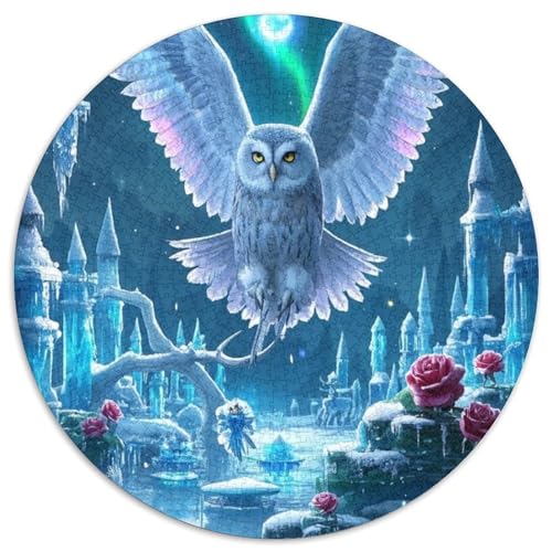 Eule 1000 Stück Kreisförmiges Puzzle Clever Rätsel Für Erwachsene Und Kinder 1000pcs (67.5x67.5cm) von BZZOLASP