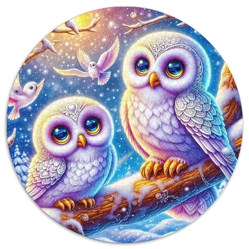 Eule 1000 Teile Eule Puzzles-Geschenk Clever Rätsel Farbenfrohes Für Erwachsene Und Kinder 1000pcs (67.5x67.5cm) von BZZOLASP