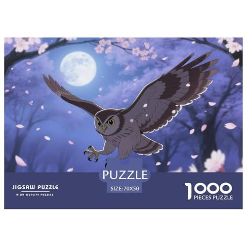 Eule 1000 Teile Wildtiere Herausforderndes Puzzle Impossible Game Farbenfrohes Für Erwachsene Und Kinder 70x50cm/1000pcs Eule 1000 Teile Wildtiere Herausforderndes Puzzle Impossible Game Farbenfrohes Für Erwachsene Und Kinder 70x50cm/1000pcs von BZZOLASP