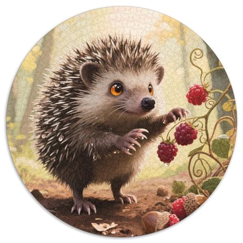 Europäischer Hedgehog 1000 Stück Challenge Puzzle Farbenfrohes Für Erwachsene Und Kinder 1000pcs (67.5x67.5cm) von BZZOLASP