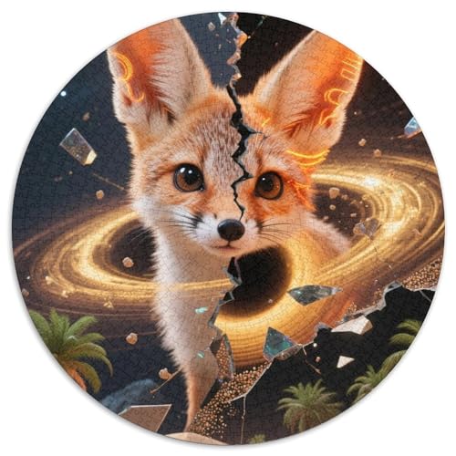 Fennec Fuchs 1000 Teile Jigsaw Puzzles Impossible Spiel Farbenfrohes Für Erwachsene Und Kinder 1000pcs (67.5x67.5cm) von BZZOLASP