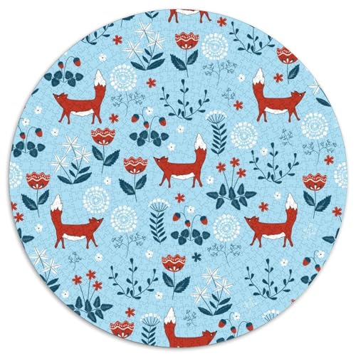 Fox 1000 Stück Challenge Puzzle Clever Rätsel Für Erwachsene Und Kinder 1000pcs (67.5x67.5cm) von BZZOLASP