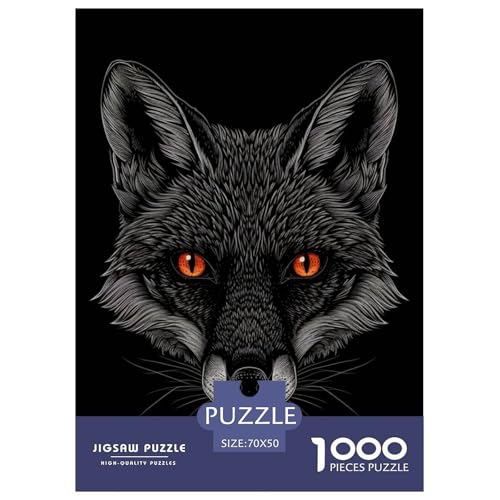 Fox 1000 Teile Papiernes Puzzle Farbenfrohes Clever Rätsel Für Erwachsene Und Kinder 70x50cm/1000pcs von BZZOLASP