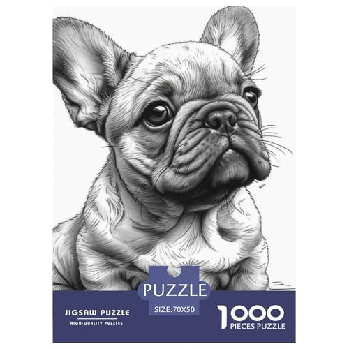 Französische BullHundge 1000 Stücke Challenge Puzzle Farbenfrohes Clever Rätsel Für Erwachsene Und Kinder 70x50cm/1000pcs Französische BullHundge 1000 Stücke Challenge Puzzle Farbenfrohes Clever Rätsel Für Erwachsene Und Kinder 70x50cm/1000pcs von BZZOLASP