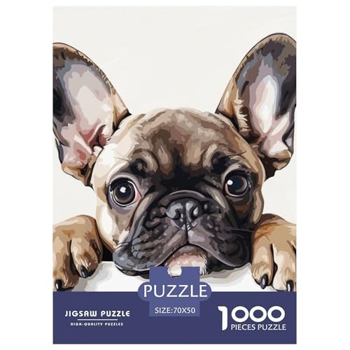 Französische BullHundge 1000 Stücke Challenge Puzzle Farbenfrohes Für Erwachsene Und Kinder 70x50cm/1000pcs Französische BullHundge 1000 Stücke Challenge Puzzle Farbenfrohes Für Erwachsene Und Kinder 70x50cm/1000pcs von BZZOLASP