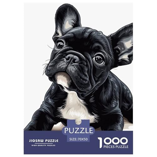 Französische BullHundge 1000 Teile Herausforderndes Puzzle Clever Rätsel Farbenfrohes Für Erwachsene Und Kinder 70x50cm/1000pcs Französische BullHundge 1000 Teile Herausforderndes Puzzle Clever Rätsel Farbenfrohes Für Erwachsene Und Kinder 70x50cm/1000pcs von BZZOLASP