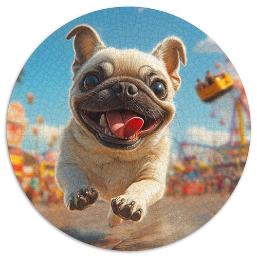 Französische BullHundsge 1000 Teile Jigsaw Puzzles Impossible Spiel Clever Rätsel Für Erwachsene Und Kinder 1000pcs (67.5x67.5cm) von BZZOLASP