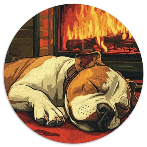 Französischer Bullhund 1000 Stück Animation Puzzles-Geschenk Farbenfrohes Clever Rätsel Für Erwachsene Und Kinder 1000pcs (67.5x67.5cm) von BZZOLASP