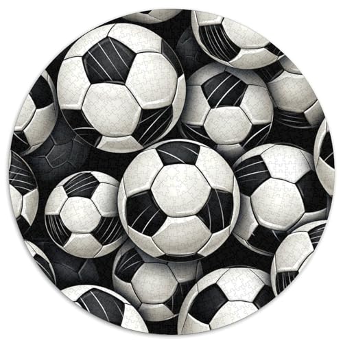 Fußball 1000 Stück Jigsaw Puzzles Impossible Spiel Farbenfrohes Für Erwachsene Und Kinder 1000pcs (67.5x67.5cm) von BZZOLASP