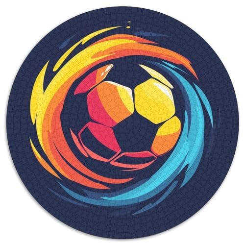 Fußball 1000 Stück Puzzles-Geschenk Impossible Spiel Farbenfrohes Für Erwachsene Und Kinder 1000pcs (67.5x67.5cm) von BZZOLASP