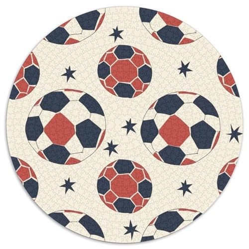 Fußball 1000 Teile Puzzles-Geschenk Impossible Spiel Clever Rätsel Für Erwachsene Und Kinder 1000pcs (67.5x67.5cm) von BZZOLASP