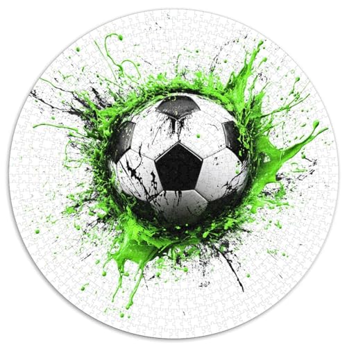Fußball 1000 Teile Puzzles-Geschenk Impossible Spiel Farbenfrohes Für Erwachsene Und Kinder 1000pcs (67.5x67.5cm) von BZZOLASP