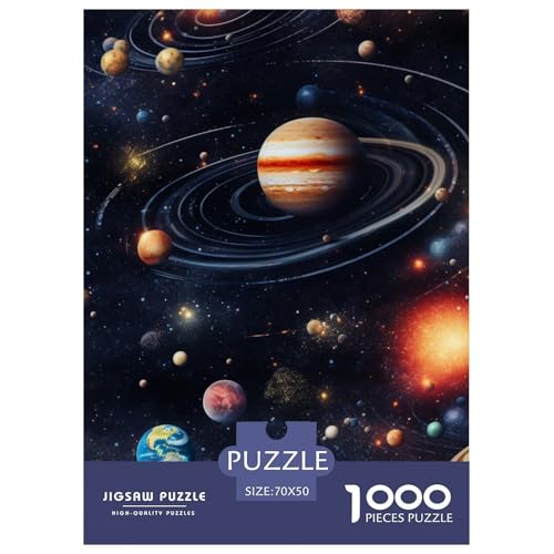 Galaxien 1000 Teile Papiernes Puzzle Farbenfrohes Für Erwachsene Und Kinder 70x50cm/1000pcs von BZZOLASP
