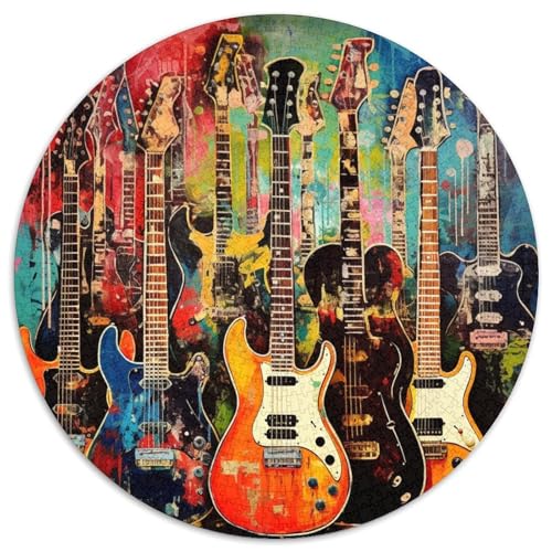 Gitarre 1000 Stück Animation Jigsaw Puzzles Clever Rätsel Farbenfrohes Für Erwachsene Und Kinder 1000pcs (67.5x67.5cm) von BZZOLASP