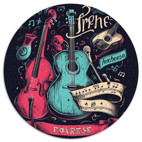 Gitarre 1000 Stück Puzzles-Geschenk Farbenfrohes Clever Rätsel Für Erwachsene Und Kinder 1000pcs (67.5x67.5cm) von BZZOLASP