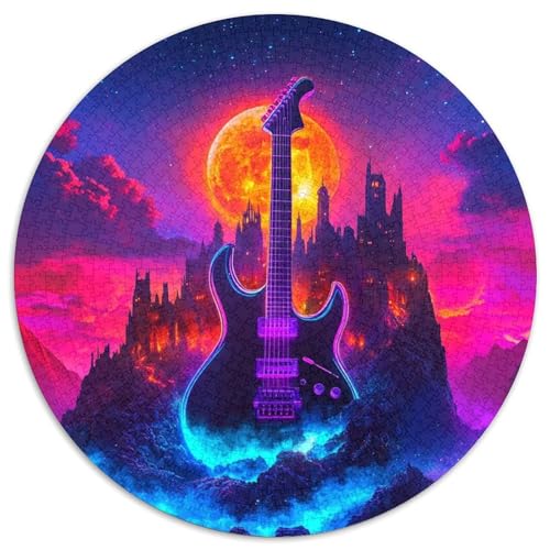 Gitarre 1000 Teile Jigsaw Puzzles Impossible Game Clever Rätsel Für Erwachsene Und Kinder 1000pcs (67.5x67.5cm) von BZZOLASP