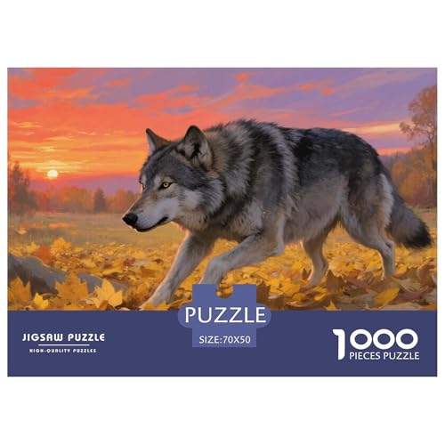 Grauer Wolf 1000 Teile Wildtiere Jigsaw Puzzles Clever Rätsel Clever Rätsel Für Erwachsene Und Kinder 70x50cm/1000pcs Grauer Wolf 1000 Teile Wildtiere Jigsaw Puzzles Clever Rätsel Clever Rätsel Für Erwachsene Und Kinder 70x50cm/1000pcs von BZZOLASP