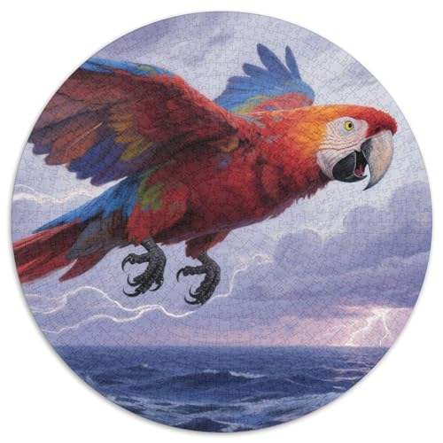 Guacamayo 1000 Teile Wildtiere Puzzles-Geschenk Impossible Game Farbenfrohes Für Erwachsene Und Kinder 1000pcs (67.5x67.5cm) von BZZOLASP