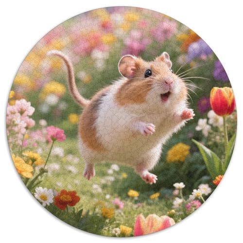 Guineeschwein 1000 Stück Herausforderndes Puzzle Impossible Spiel Farbenfrohes Für Erwachsene Und Kinder 1000pcs (67.5x67.5cm) von BZZOLASP
