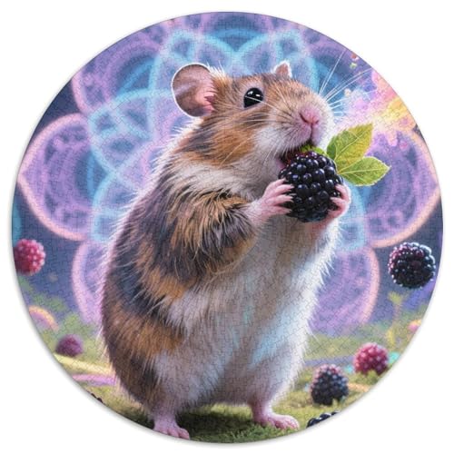 Guineeschwein 1000 Teile Kreisförmiges Puzzle Impossible Spiel Clever Rätsel Für Erwachsene Und Kinder 1000pcs (67.5x67.5cm) von BZZOLASP