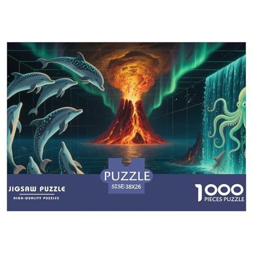 Hai 1000 Stücke Herausforderndes Puzzle Impossible Game Farbenfrohes Für Erwachsene Und Kinder 38x26cm/1000pcs Hai 1000 Stücke Herausforderndes Puzzle Impossible Game Farbenfrohes Für Erwachsene Und Kinder 38x26cm/1000pcs von BZZOLASP
