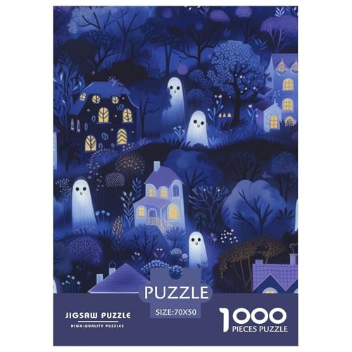 Halloween Geister und Monster 1000 Teile Challenge Puzzle Farbenfrohes Farbenfrohes Für Erwachsene Und Kinder 70x50cm/1000pcs Halloween Geister und Monster 1000 Teile Challenge Puzzle Farbenfrohes Farbenfrohes Für Erwachsene Und Kinder 70x50cm/1000pcs von BZZOLASP