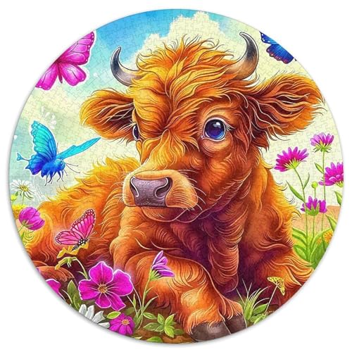 Highland Katzetle 1000 Teile Highland Katzetle Jigsaw Puzzles Impossible Game Farbenfrohes Für Erwachsene Und Kinder 1000pcs (67.5x67.5cm) von BZZOLASP