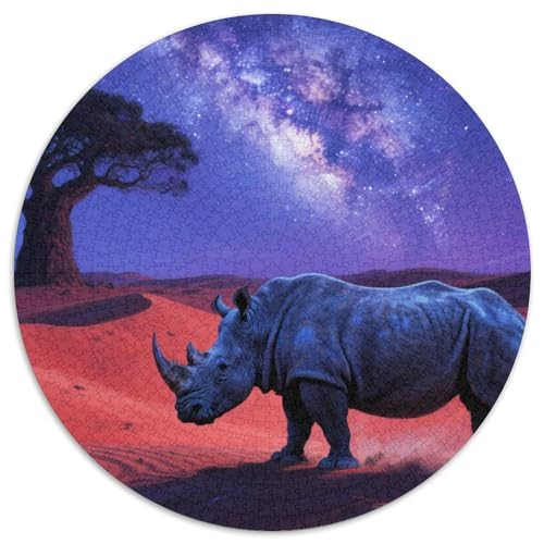 Hippo 1000 Teile Wildtiere Puzzles-Geschenk Farbenfrohes Clever Rätsel Für Erwachsene Und Kinder 1000pcs (67.5x67.5cm) von BZZOLASP