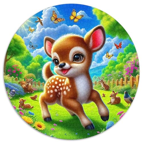 Hirsch 1000 Teile Hirsch Puzzles-Geschenk Impossible Game Clever Rätsel Für Erwachsene Und Kinder 1000pcs (67.5x67.5cm) von BZZOLASP