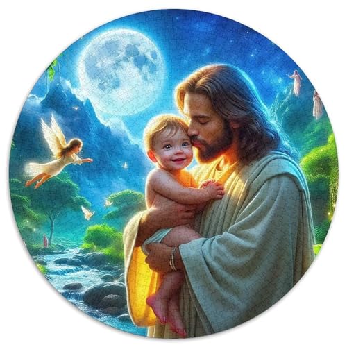 Jesus - Religion 1000 Stück Jesus - Religion Puzzle Für Erwachsene Clever Rätsel Farbenfrohes Für Erwachsene Und Kinder 1000pcs (67.5x67.5cm) von BZZOLASP