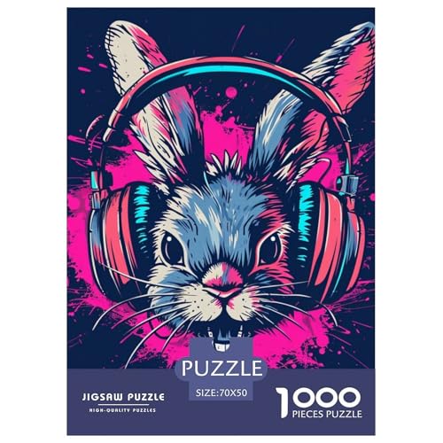 Kaninchen 1000 Teile Herausforderndes Puzzle Impossible Spiel Farbenfrohes Für Erwachsene Und Kinder 70x50cm/1000pcs Kaninchen 1000 Teile Herausforderndes Puzzle Impossible Spiel Farbenfrohes Für Erwachsene Und Kinder 70x50cm/1000pcs von BZZOLASP