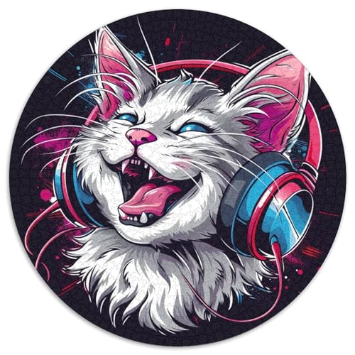Katze 1000 Stück Puzzle Für Erwachsene Impossible Spiel Farbenfrohes Für Erwachsene Und Kinder 1000pcs (67.5x67.5cm) von BZZOLASP
