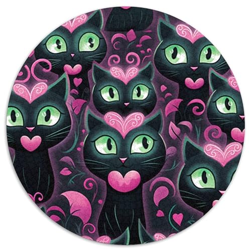 Katze 1000 Stück Puzzles-Geschenk Impossible Spiel Clever Rätsel Für Erwachsene Und Kinder 1000pcs (67.5x67.5cm) von BZZOLASP