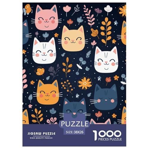 Katze 1000 Teile Jigsaw Puzzles Impossible Spiel Farbenfrohes Für Erwachsene Und Kinder 38x26cm/1000pcs Katze 1000 Teile Jigsaw Puzzles Impossible Spiel Farbenfrohes Für Erwachsene Und Kinder 38x26cm/1000pcs von BZZOLASP