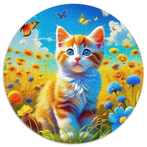 Katze 1000 Teile Katze Puzzles-Geschenk Farbenfrohes Für Erwachsene Und Kinder 1000pcs (67.5x67.5cm) von BZZOLASP