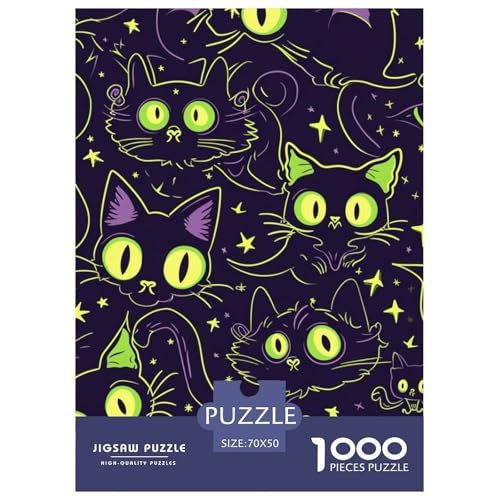 Katze 1000 Teile Papiernes Puzzle Farbenfrohes Clever Rätsel Für Erwachsene Und Kinder 70x50cm/1000pcs Katze 1000 Teile Papiernes Puzzle Farbenfrohes Clever Rätsel Für Erwachsene Und Kinder 70x50cm/1000pcs von BZZOLASP