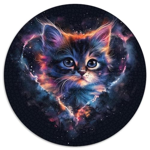 Katze 1000 Teile Puzzles-Geschenk Impossible Spiel Farbenfrohes Für Erwachsene Und Kinder 1000pcs (67.5x67.5cm) von BZZOLASP
