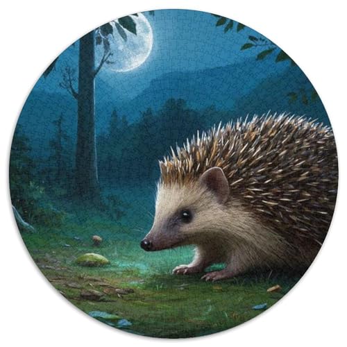 Kleiner Hedgehog 1000 Teile Wildtiere Puzzles-Geschenk Farbenfrohes Clever Rätsel Für Erwachsene Und Kinder 1000pcs (67.5x67.5cm) von BZZOLASP
