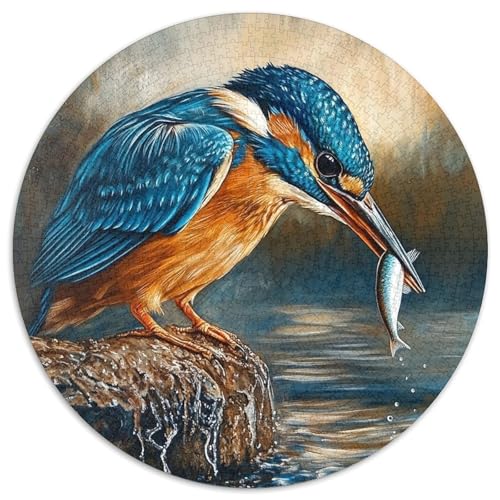 Königfischer 1000 Stück Challenge Puzzle Farbenfrohes Clever Rätsel Für Erwachsene Und Kinder 1000pcs (67.5x67.5cm) von BZZOLASP