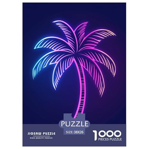 Kokosnussbäume 1000 Teile Puzzles-Geschenk Clever Rätsel Für Erwachsene Und Kinder 38x26cm/1000pcs von BZZOLASP