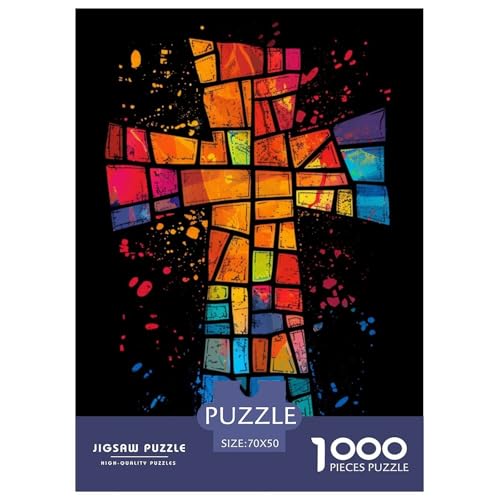 Kreuz 1000 Teile Papiernes Puzzle Impossible Spiel Farbenfrohes Für Erwachsene Und Kinder 70x50cm/1000pcs Kreuz 1000 Teile Papiernes Puzzle Impossible Spiel Farbenfrohes Für Erwachsene Und Kinder 70x50cm/1000pcs von BZZOLASP
