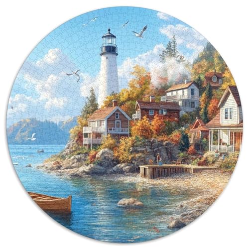 Küstenleuchtturm 1000 Stück Challenge Puzzle Farbenfrohes Für Erwachsene Und Kinder 1000pcs (67.5x67.5cm) von BZZOLASP